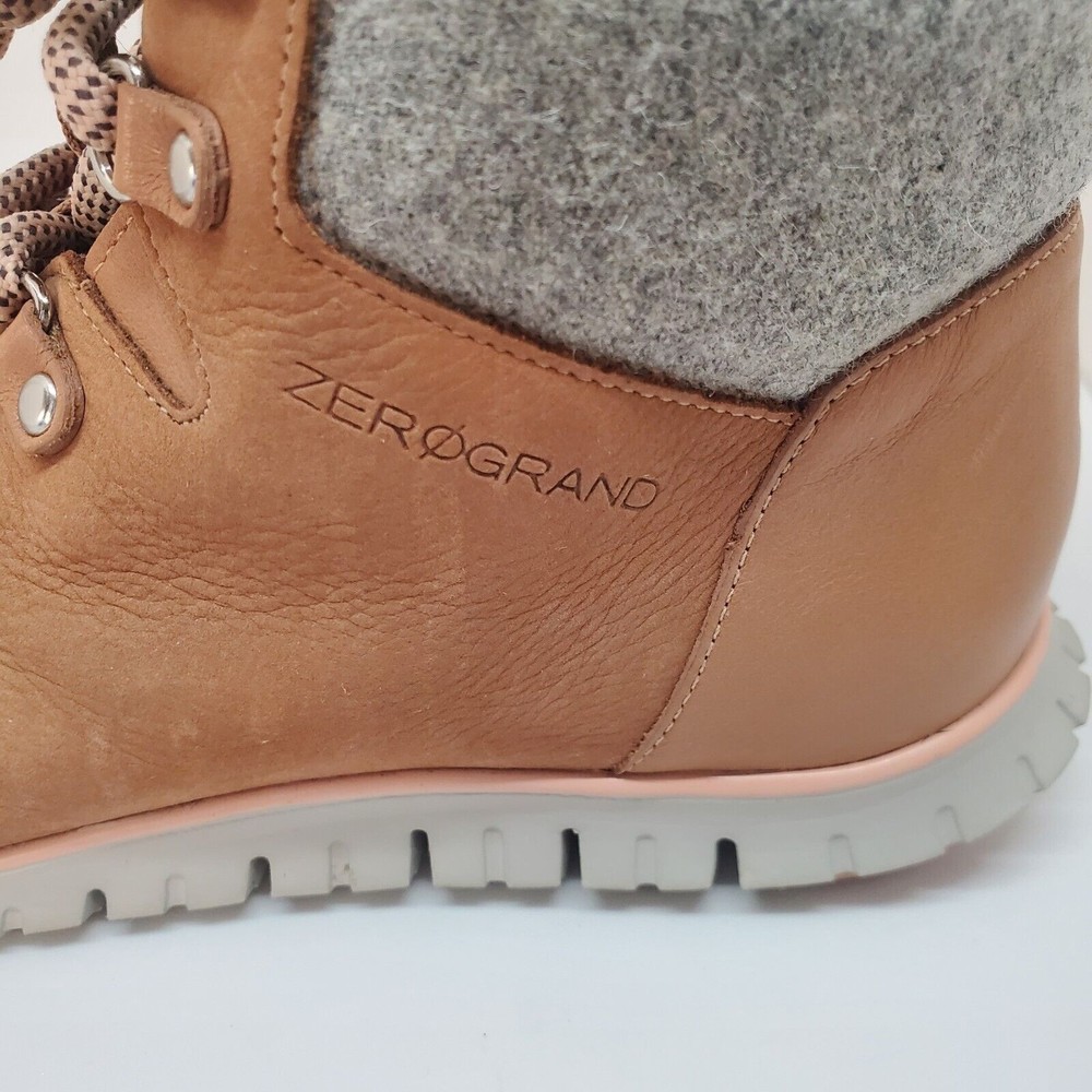 Cole Haan Zerogrand Omni Hiker Waterproof Birch Beige Fleece Lined 7.5B Nice - Picture 4 of 9
